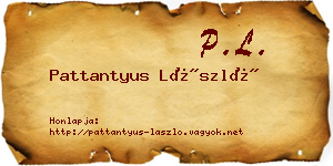 Pattantyus László névjegykártya